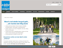 Tablet Screenshot of e-bike-stuttgart.com